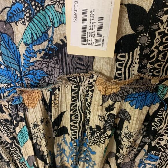 NWT Anthro Raga Top Sz Small Safari Sunrise Ruffle Oversize Tiered Jungle Animal - Picture 5 of 8